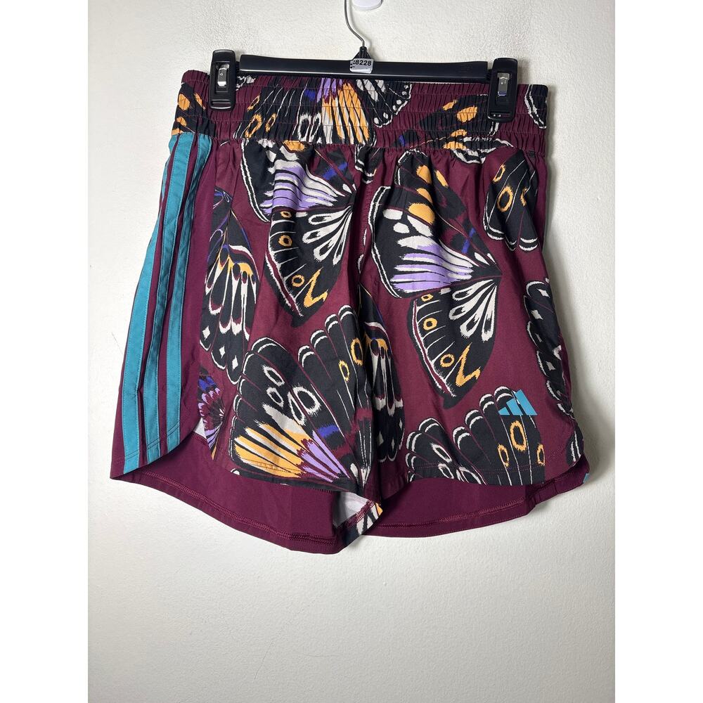 Farm Rio Maroon Butterfly Athletic Shorts Sz M